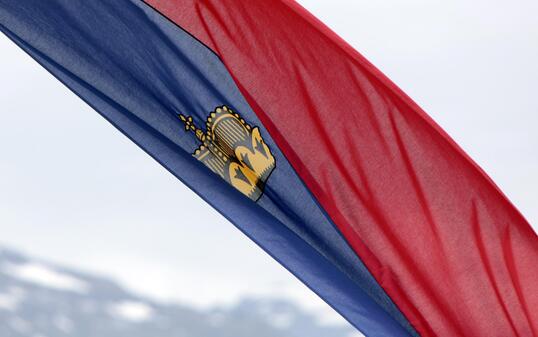 Liechtenstein Flagge Fahne