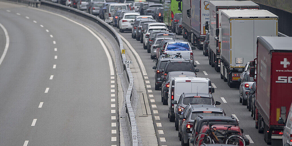 Stau vor dem Gotthard-Strassentunnel. (Archivbild)