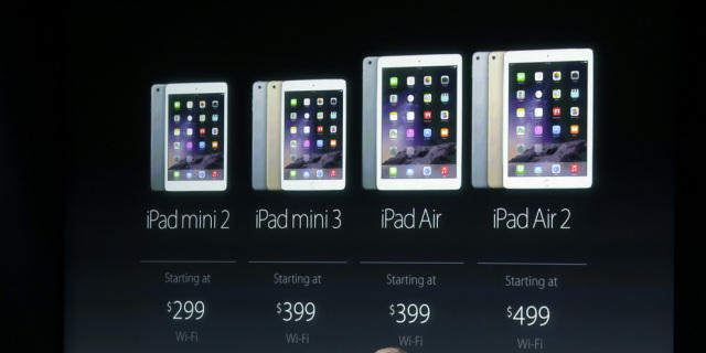 Marketingchef Phil Schiller präsentiert die neuen iPads