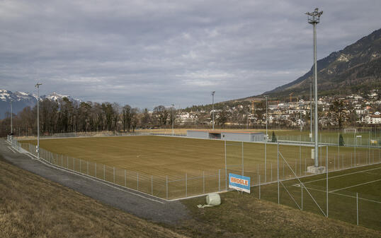 Fussballplatz in Vaduz