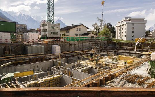 Baustelle Vaduz