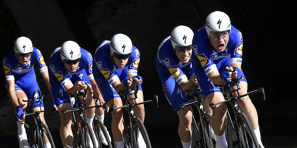 Das belgische Team QuickStep Floors gewann am Sonntag in Innsbruck WM-Gold im Mannschaftszeitfahren