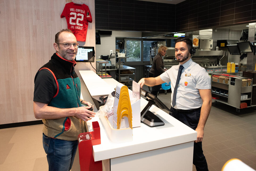 Rundgang im McDonald’s Vaduz