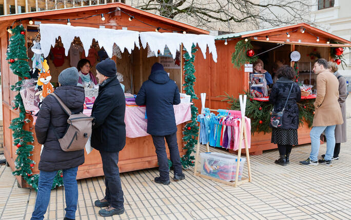Weihnachtsmarkt, Vaduz, Liechtenstein.