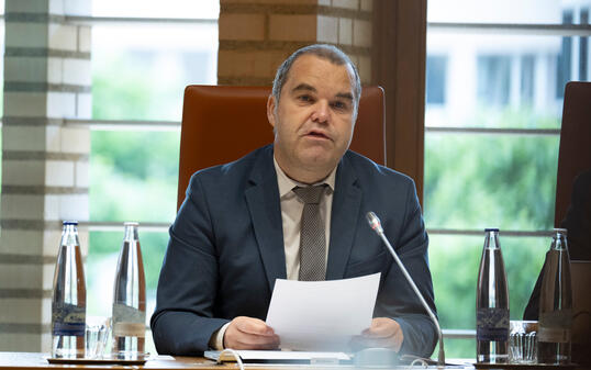 240612 Liechtensteiner Landtag, Juni 2024, Bild aufgenommen im Landtagsgebäude in Vaduz / Liechtenstein am 12.06.2024