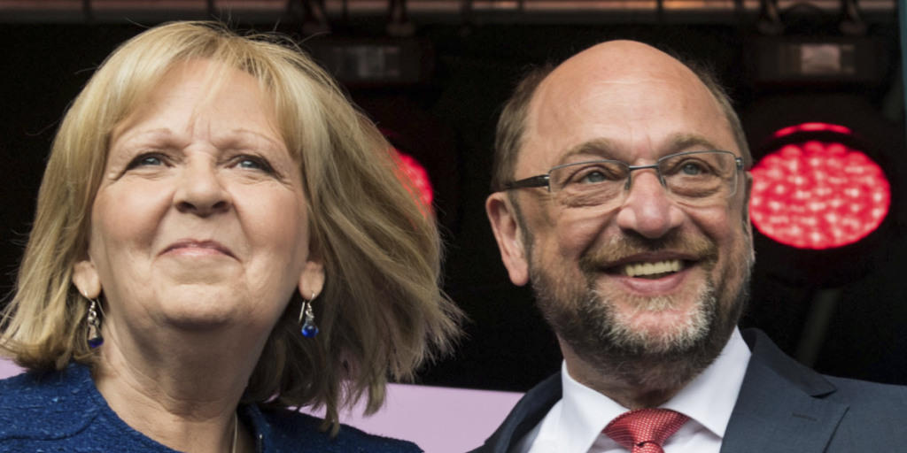 Stimmungstest vor der Bundestagswahl im September und auch für den so genannten Schulz-Effekt in der SPD: die Landtagswahl in Nordrhein-Westfalen. Links die amtierende Ministerpräsidentin Hannelore Kraft von der SPD, zusammen mit Bundesparteichef Martin Schulz, ebenfalls aus Nordrhein-Westfalen.