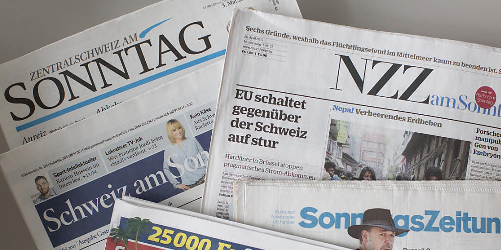 Eine Auswahl der Schweizer Sonntagszeitungen (Archivbild) Eine Auswahl der Schweizer Sonntagszeitungen (Archivbild)