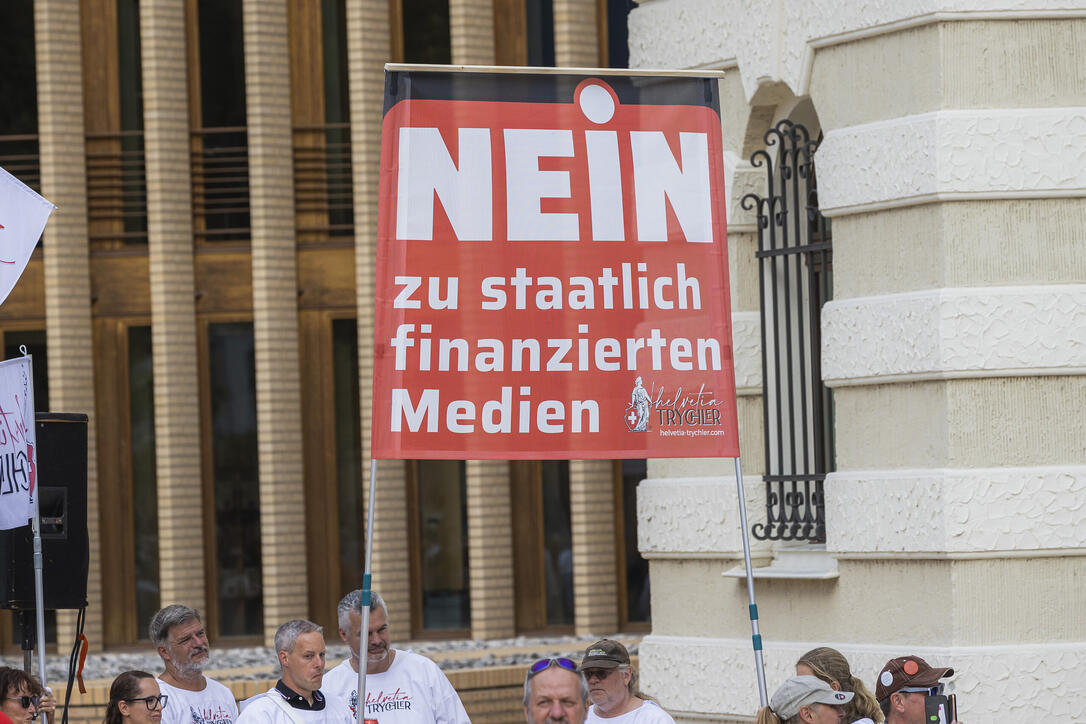 Corona Demo in Vaduz