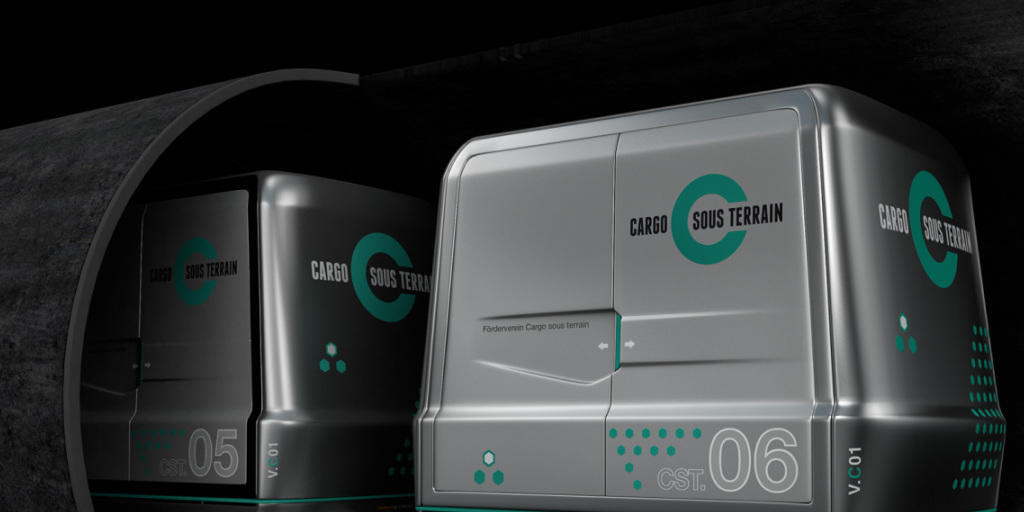 So k&ouml;nnte das unterirdische G&uuml;tertransportsystem "Cargo sous terrain" aussehen. Der Bundesrat will die Planung mit einem Gesetz erleichtern. (Archiv)