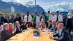 Feierlichkeiten zum Jubiläum bei der alten Rheinbrücke Vaduz–Sevelen