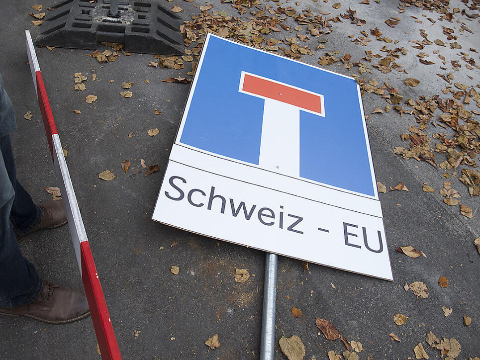 Die Sorge um die bilateralen Verträge mit der EU verlieh den Initianten der Rasa-Initiative Rückenwind. Nun haben sie das Volksbegehren zurückgezogen. (Archivbild)