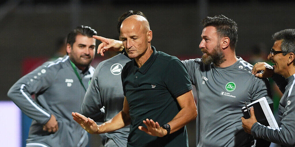 St. Gallens Trainer Peter Zeidler tritt vor dem Heimspiel gegen Sion auf die Euphoriebremse