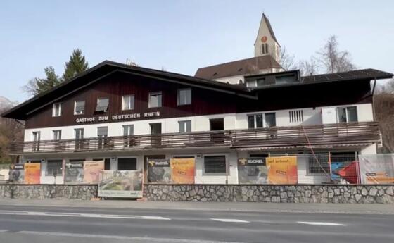 R&uuml;ckbau des &laquo;Gasthofs zum Deutschen Rhein&raquo; beginnt