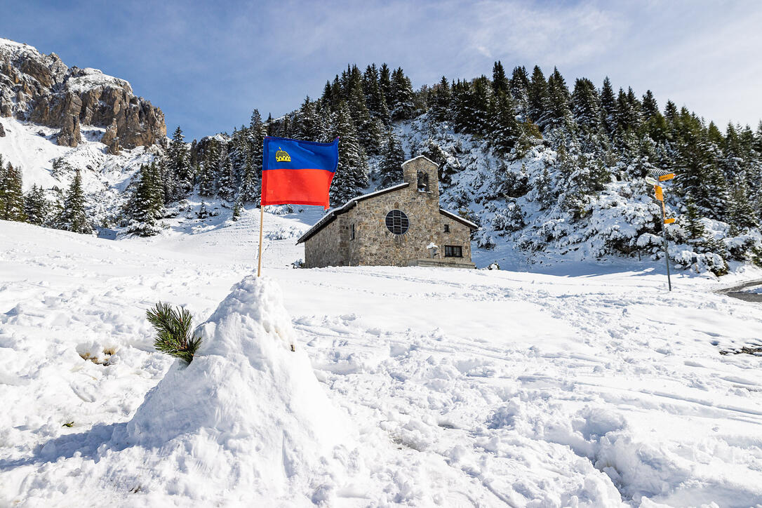 Erster Schnee in Liechtenstein