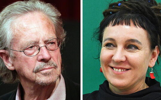 Peter Handke und Olga Tokarczuk: Nachdem zuletzt ein Autor aus Österreich sowie eine Autorin aus Polen den Literaturnobelpreis erhalten haben, ist nicht damit zu rechnen, dass der Preis, der heute (Donnerstag) für 2020 bekannt gegeben wird, erneut nach Europa geht. (Archivbild)