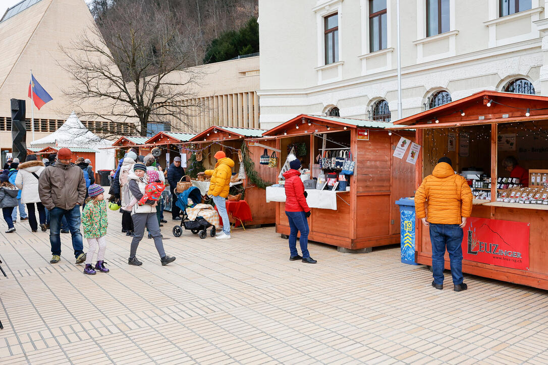 Weihnachtsmarkt, Vaduz, Liechtenstein.