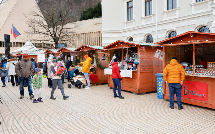 Weihnachtsmarkt, Vaduz, Liechtenstein.