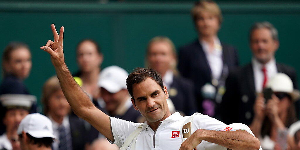 Roger Federer befindet sich in Wimbledon auf Kurs