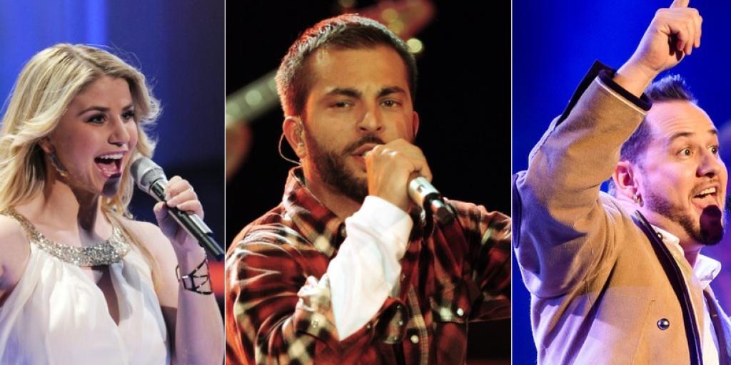 Wer kriegt den Swiss Music Award fürs beste Schweizer Album? V.l.: Beatrice Egli, Bligg oder Trauffer? (Archivbilder)