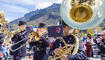 Feierlichkeiten zum Jubiläum bei der alten Rheinbrücke Vaduz–Sevelen