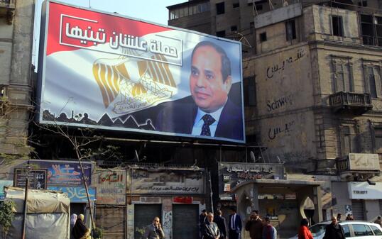 Ägyptens amtierender Staatschef Abdel Fattah al-Sisi ist bisher der einzige ernstzunehmende Kandidat für die Präsidentenwahlen im März.