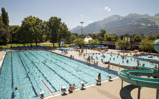 Freibad in Vaduz