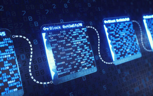 Blockchain Technology Structure Defocused