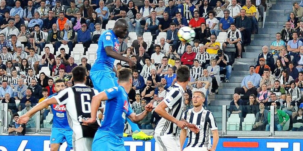 Kalidou Koulibaly traf mittels Kopfball zum Sieg Napolis bei Juventus