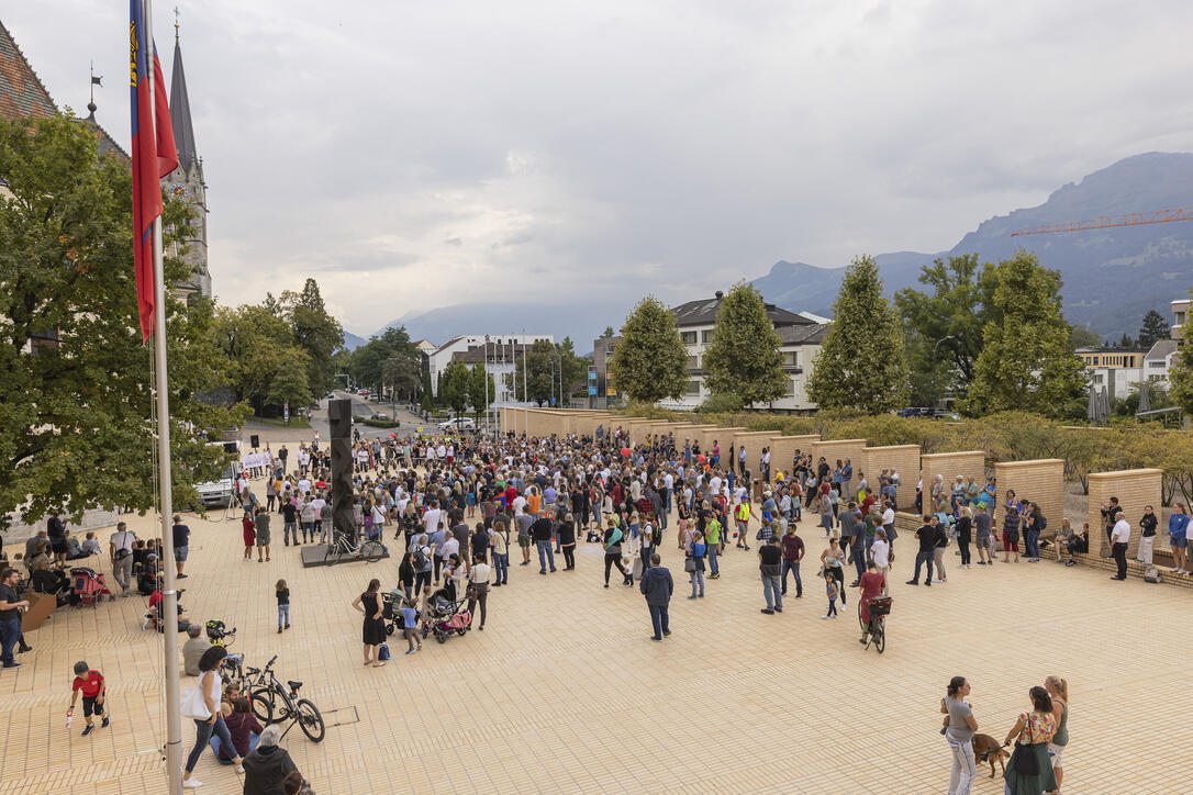 Corona Demo in Vaduz