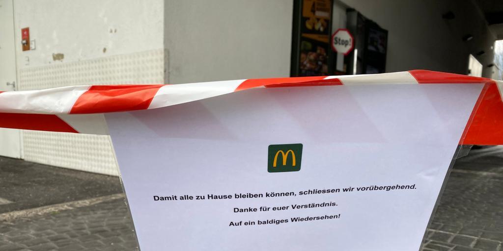 McDonald's Triesen hat seinen Drive-in geschlossen.  Bild: vb