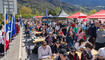 Feierlichkeiten zum Jubiläum bei der alten Rheinbrücke Vaduz–Sevelen