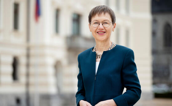 Regierungschefin Brigitte Haas in ihrem ersten Neujahrsinterview.