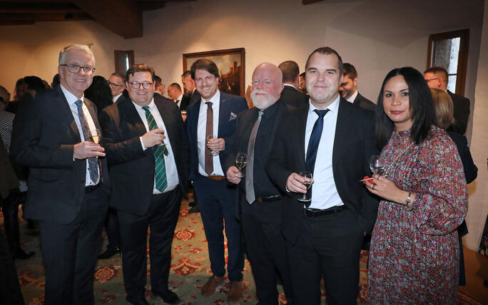 Neujahrsempfang auf Schloss Vaduz, Fürstentum Liechtenstein,am