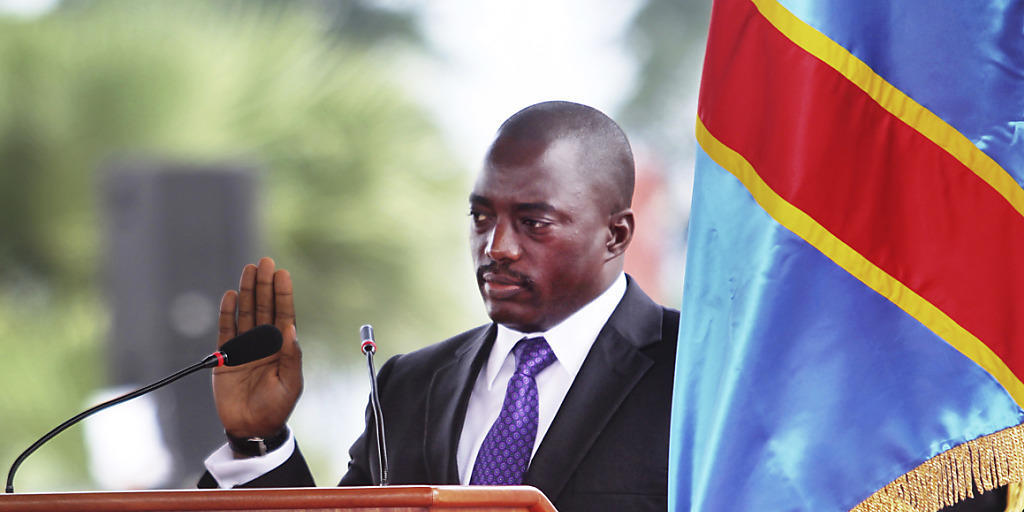Kongos Präsident Joseph Kabila bei seiner Vereidigung im Dezember 2011. Kabila soll nun zugesichert haben, nach verzögerten Wahlen Ende 2017 zurücktreten zu wollen. (Archivbild)