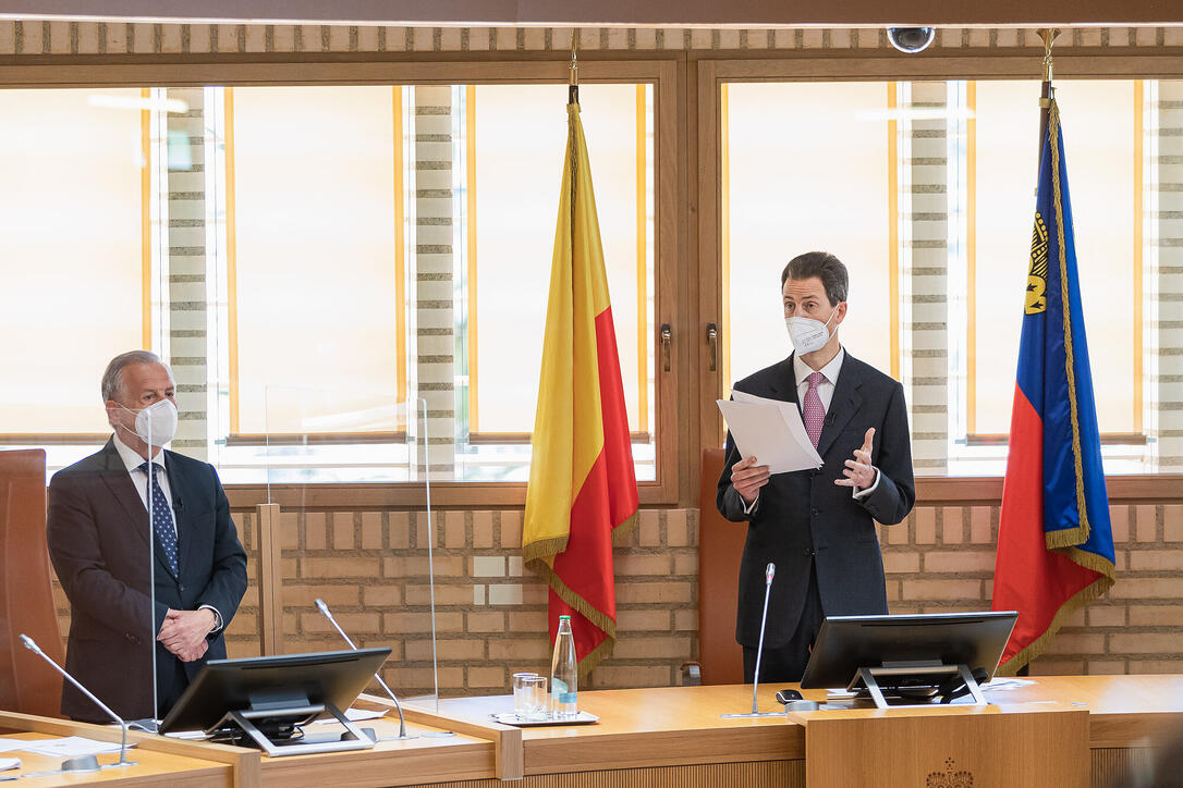 Landtagseröffnung 2021 in Vaduz
