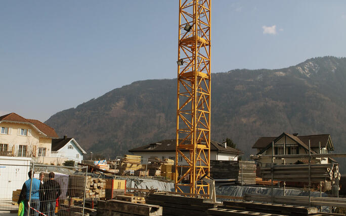 Tag der offenen Baustelle Kindergarten und Doppelturnhalle in Ma