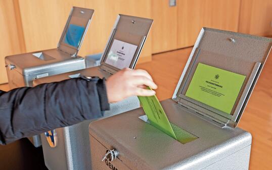 Abstimmungslokal in Triesenberg