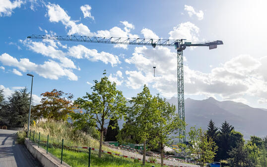 Die Baustelle in Schaan ist rundum hermetisch abgesichert.