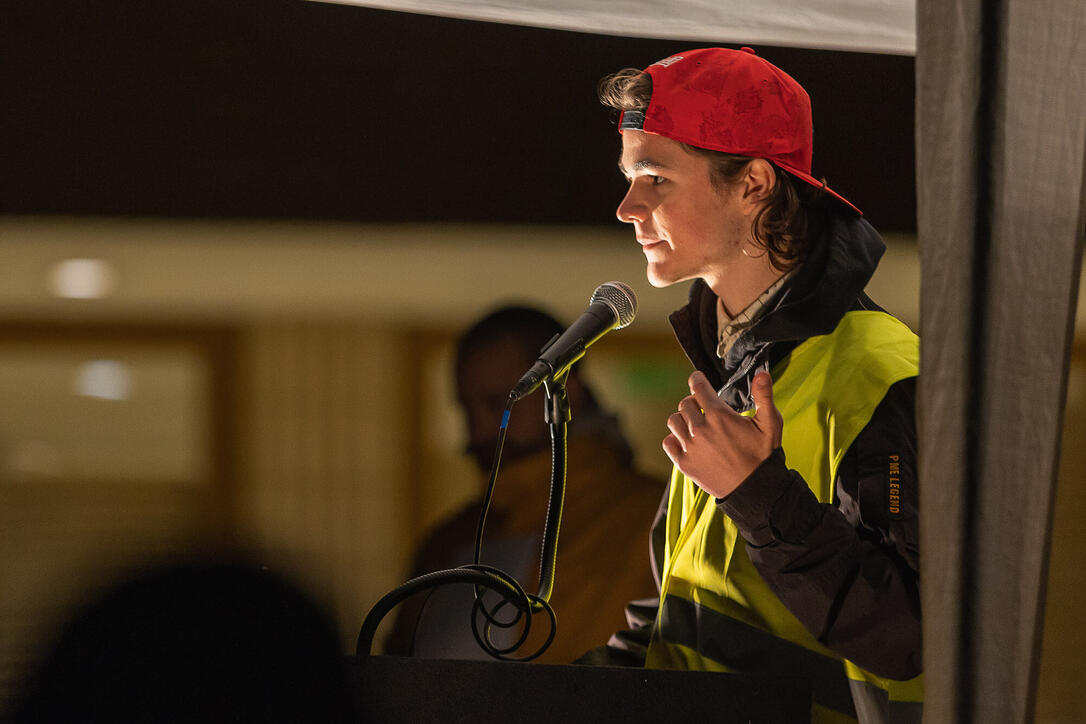 Corona Demo der Jungen Liste in Vaduz