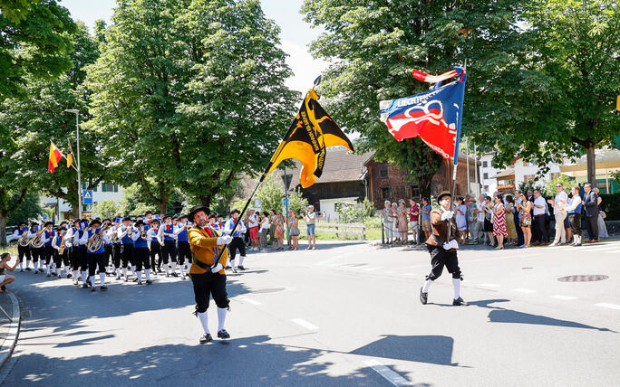 76. Liechtensteiner Verbandsmusikfest in Mauren  unter dem Motto «Mura - tönt guat»