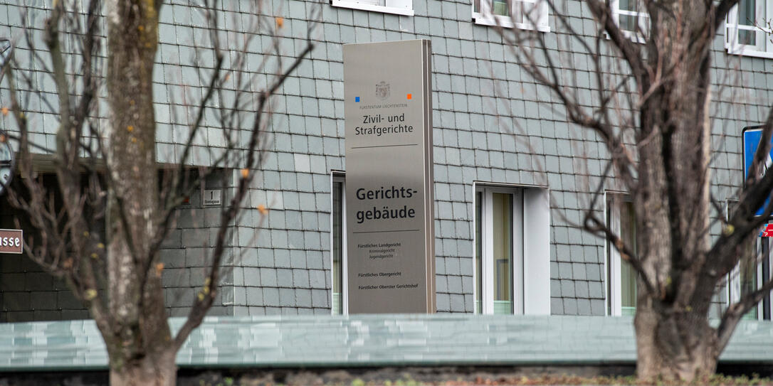 20230105 Symbolfoto - Zivil - und Strafgericht - Vaduz - Gericht - Spaniagasse 1 - Aussenansicht -