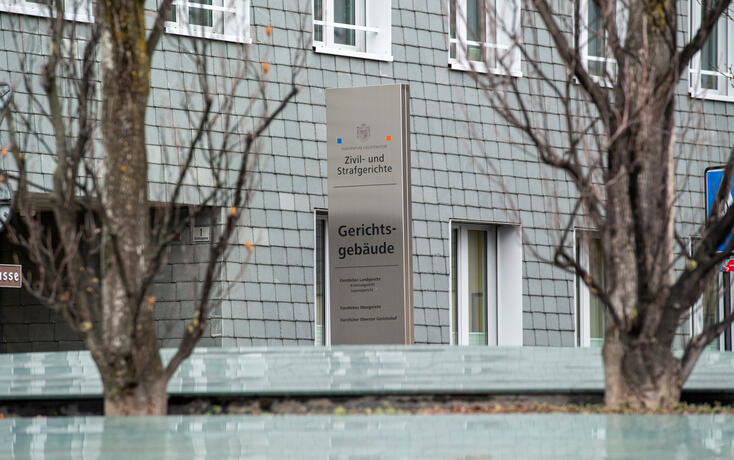 20230105 Symbolfoto - Zivil - und Strafgericht - Vaduz - Gericht - Spaniagasse 1 - Aussenansicht -