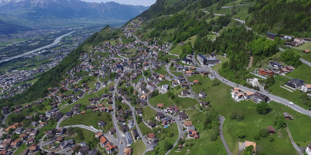 Flugaufnahmen Liechtenstein Gemeinden
