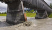 Hochwasser Rhein in Vaduz