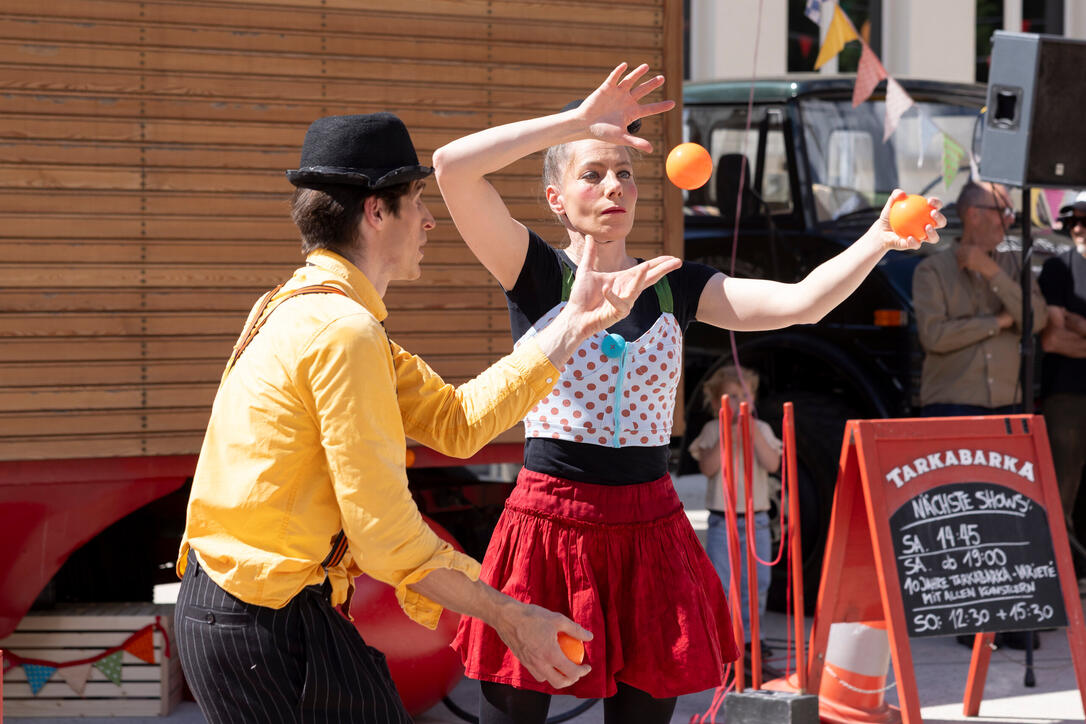 Buskers Strassenkunstfestival in Vaduz