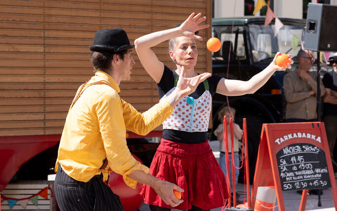Buskers Strassenkunstfestival in Vaduz
