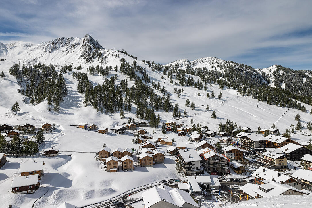 Erster Schnee in Liechtenstein