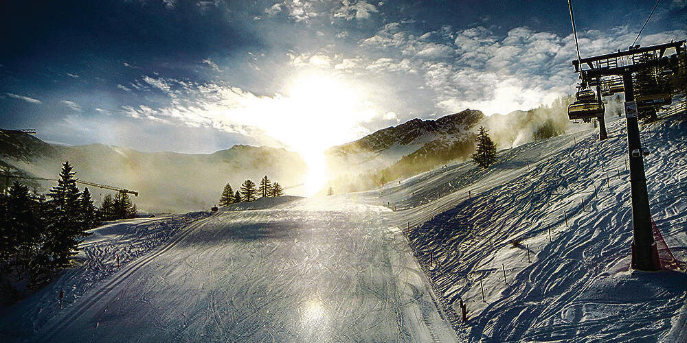 Skiepiste in Malbun