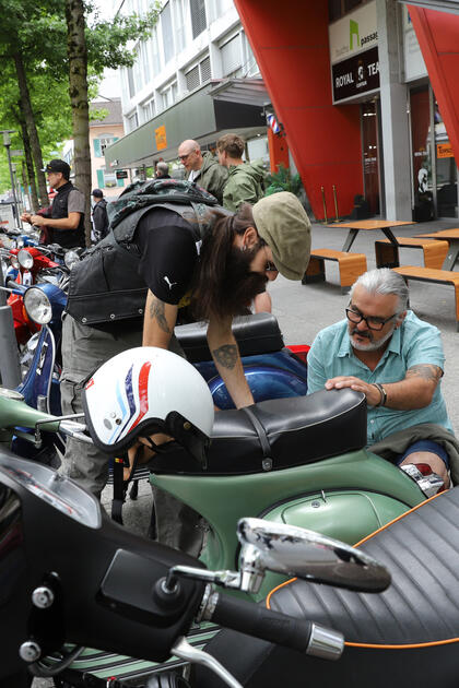 Vespa-Treff in Buchs