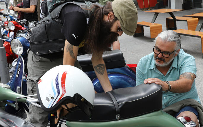 Vespa-Treff in Buchs